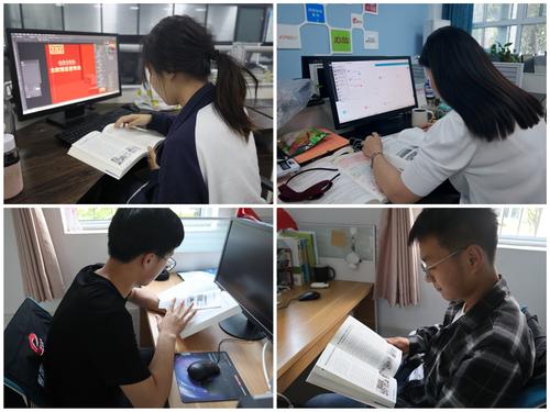 3.老师和同学们翻阅《回眸2021》 3.老师和同学们翻阅《回眸2021》
