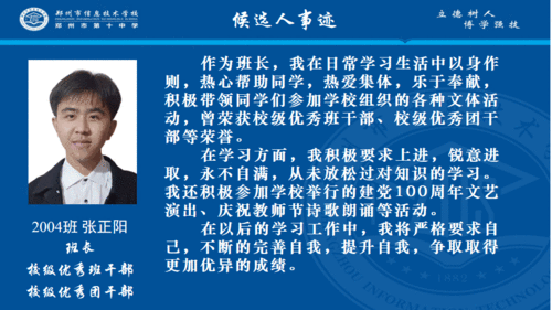 4.张正阳同学事迹介绍 4.张正阳同学事迹介绍