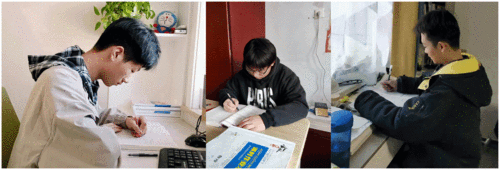 学生在认真写作业 学生在认真写作业