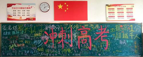 “冲刺高考”主题黑板报展示1 “冲刺高考”主题黑板报展示1