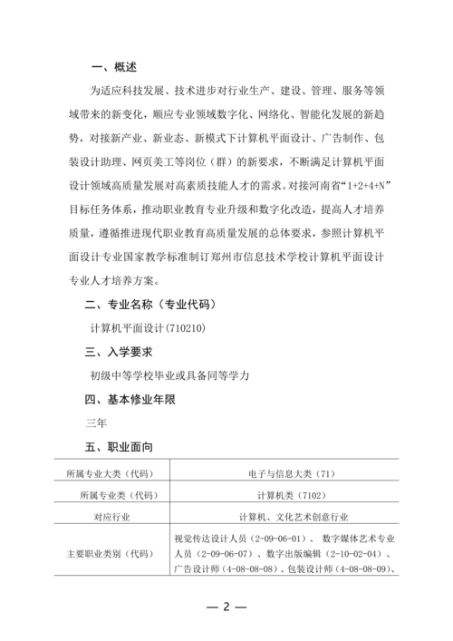 taptap滚球校计算机平面设计专业人才培养方案_02